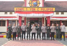 Sinergi Polisi–Brimob Diperkuat, Masyarakat Diajak Aktif Jaga Keamanan Kediri