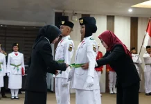 Pascapengukuhan, Paskibraka Kota Kediri Siap Jalankan Tugas HUT ke-81 RI