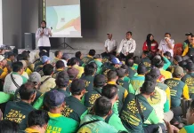 Ratusan PPPK Paruh Waktu DLHKP Kota Kediri Ikuti Penguatan Jiwa Korsa