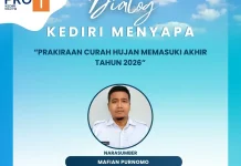 BMKG Perkirakan Hujan di Kediri Mulai November