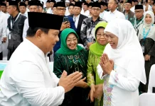 Khofifah Dampingi Presiden Tutup Muktamar, Dorong NU Perkuat Ekonomi Umat