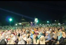 Petani Bawang Desa Darungan Gelar Shalawatan, Jamaah Shalatawan Antusias