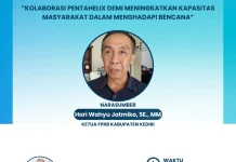 FPRB Kediri Dorong Kolaborasi Pentahelix Hadapi Bencana