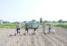 Hari Tani Nasional, Polres Kediri Tanam Jagung Bersama Petani