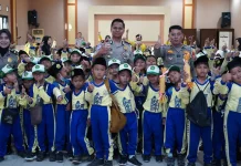 Satlantas Polres Kediri Kenalkan Tertib Lalu-lintas kepada Pelajar