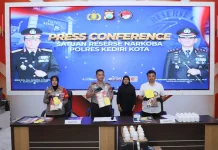 Polres Kediri Kota Amankan 21 Tersangka dan 642 Gram Sabu