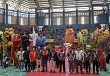 Cetak Sejarah, Kota Kediri Tuan Rumah Kejuaraan Barongsai dan Naga