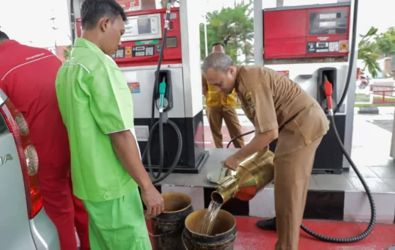 Pastikan Takaran, Disperdagin Kota Kediri Awasi Seluruh SPBU