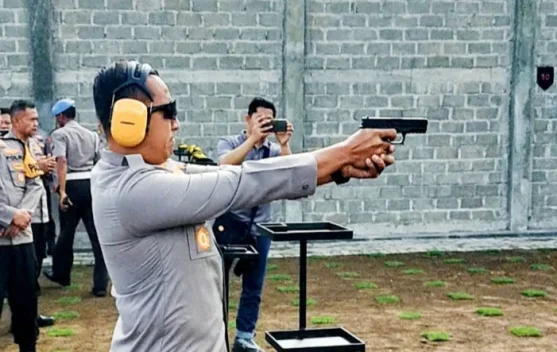 Tingkatkan Kemampuan Personel, Petugas Resmikan Lapangan Tembak Tathya Dharaka