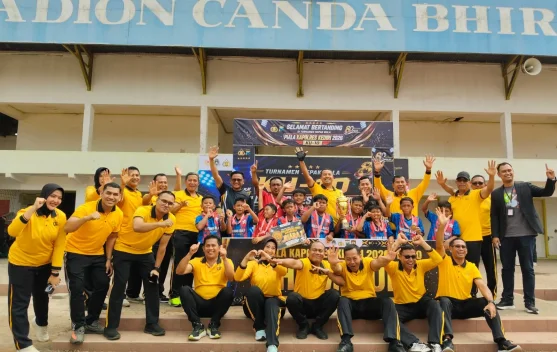 Puluhan Tim Meriahkan Turnamen Sepak Bola KU-10 Piala Kapolres Kediri 2026