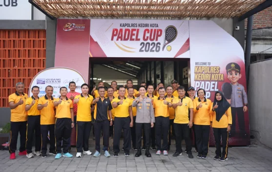 Peringati Hari Bhayangkara, Turnamen Kapolres Kediri Kota Padel Cup 2026 Dibuka