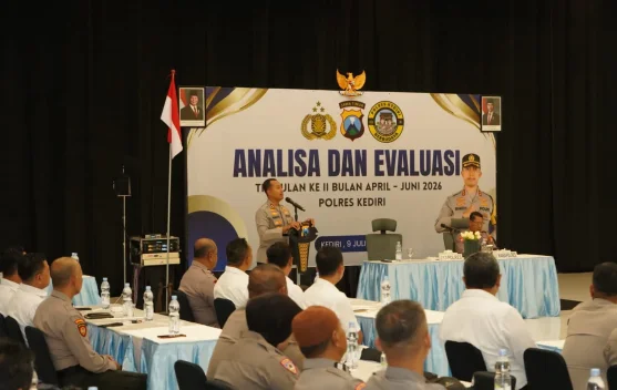 Perkuat Layanan Publik, Polres Kediri Gelar Anev Triwulan