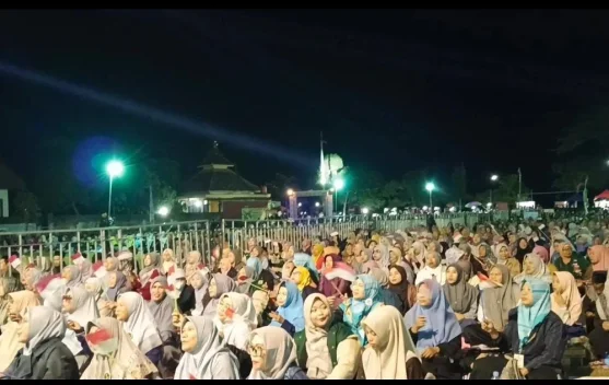 Petani Bawang Desa Darungan Gelar Shalawatan, Jamaah Shalatawan Antusias
