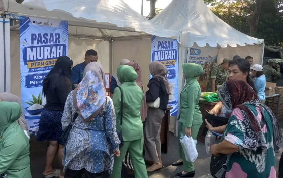 Bazaar HUT ke-81 TNI di Kediri, Buka Peluang UMKM Gerakkan Ekonomi Lokal
