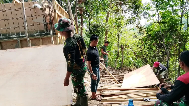 Satgas TMMD 127 Kendari Pacu Pembangunan Fasilitas Air Sambuli