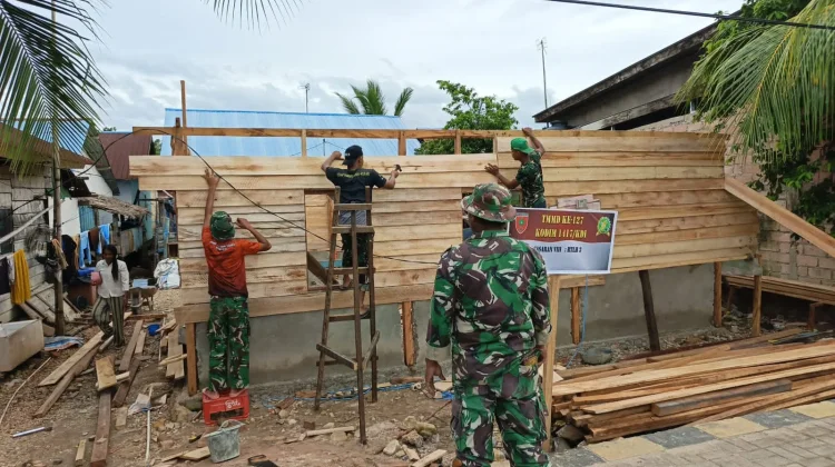 Dinding RTLH Unit Ketiga di Petoaha Segera Rampung