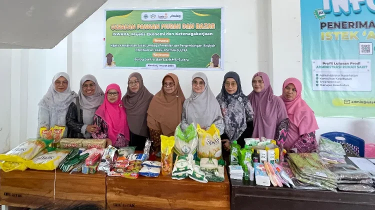 Pimwil Aisyiyah Sultra Gelar Pangan Murah dan Bazar Ramadan 1447 H