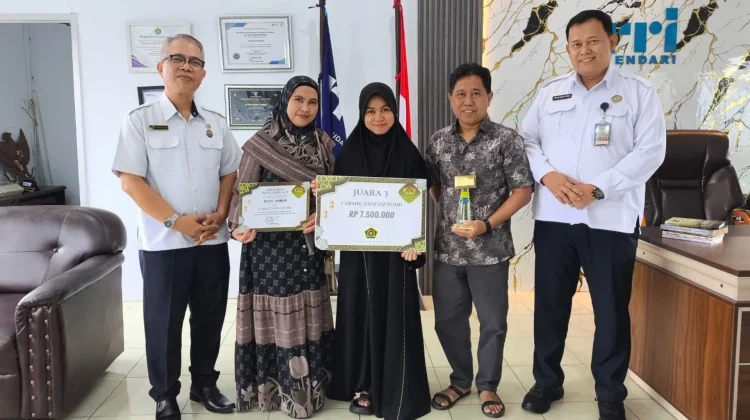 Raih Terbaik Tiga PTQ RRI, Risthy Nabila Tiba Kendari