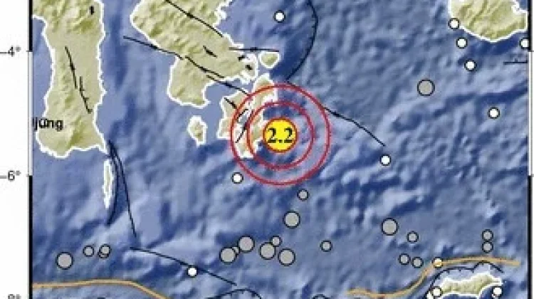 Wakatobi Diguncang Gempa Tektonik Berskala 2.2