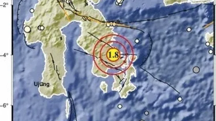 Kota Kendari Diguncang Gempa Bermagnetudo 1,8