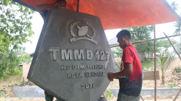 Simbol Pengabdian, Kodim 1417/Kendari Dirikan Monumen TMMD ke-127