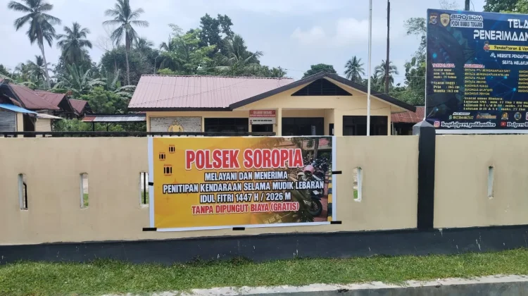 Polsek Soropia Layani Penitipan Kendaraan Gratis Selama Mudik Lebaran 1447 H