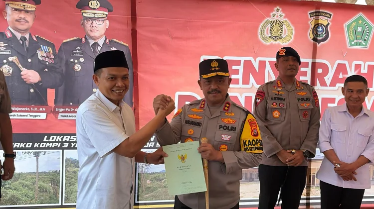 Kapolda Sultra Terima Hibah Lahan Mako Brimob Konawe