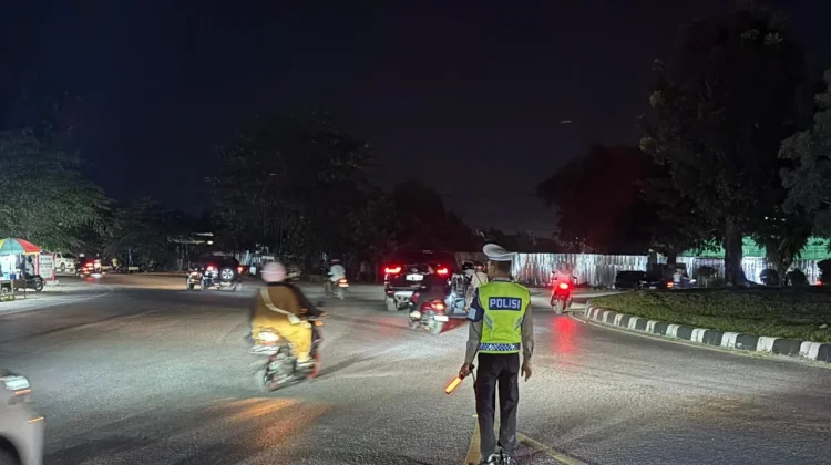 Patroli Ditlantas Sultra Sasar Titik Rawan Kota Kendari