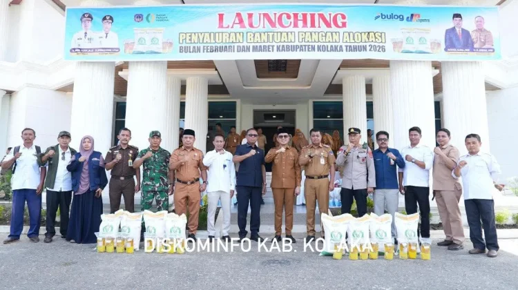 Bupati Kolaka Launching Penyaluran Bantuan Pangan Alokasi Februari–Maret 2026.