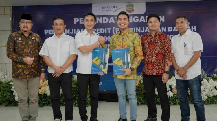 Bank Sultra dan Pemkab Konut Tandatangani Perjanjian Kredit Strategis