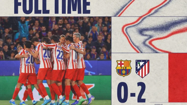 Atletico Madrid Tundukkan Barcelona 2-0 di Camp Nou
