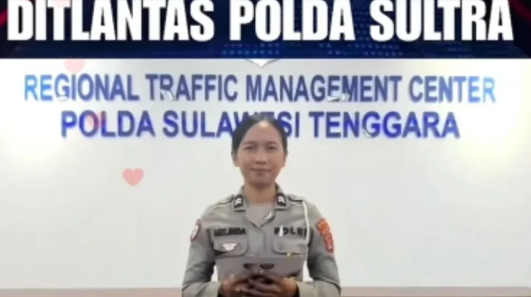 Ditlantas Polda Sultra Berikan Update Lalu Lintas Bersama RRI Kendari