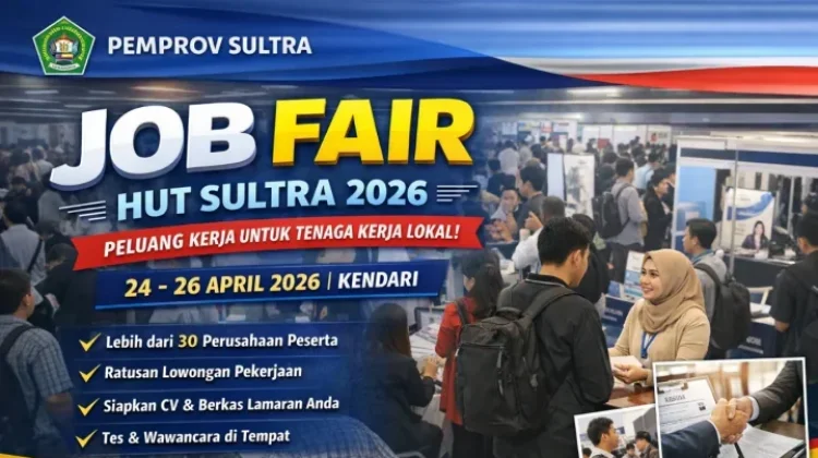 Pemprov Sultra Buka Peluang Kerja Massal lewat Job Fair HUT ke-60