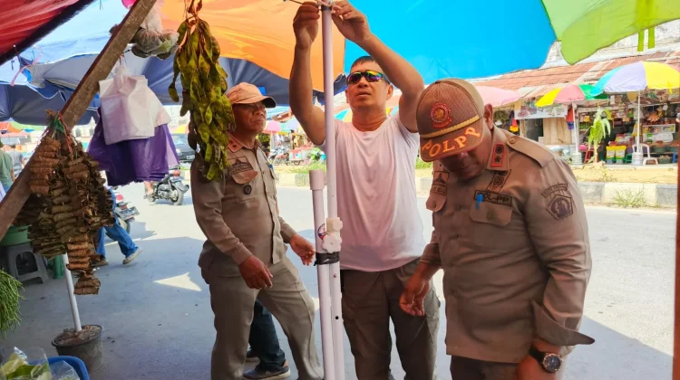Satpol PP Kota Kendari Kembali Tertipkan PKL