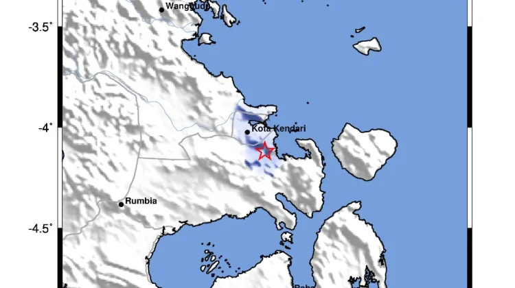 Senin Malam, Kota Kendari Diguncang Gempa Tektonik