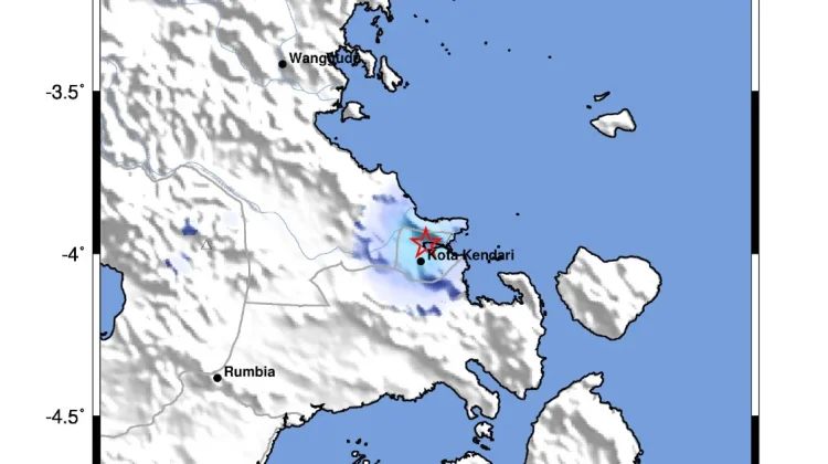 Gempa Tektonik 2,7 Guncang Kota Kendari