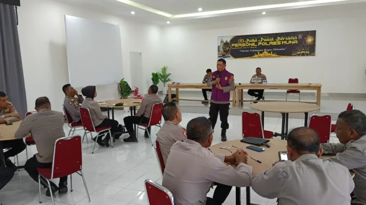 Pastikan Mental Personel Stabil, Biro SDM Polda Sultra Gelar Rikpsi Senpi di Muna