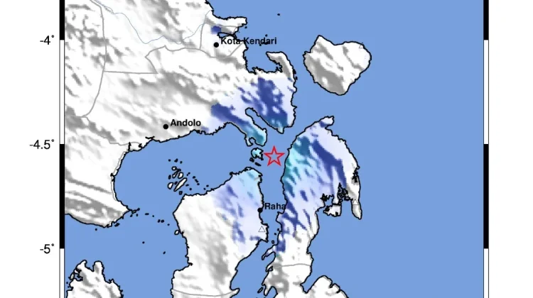 Gempa Bermagnitudo 3.3 di Kabupaten Muna