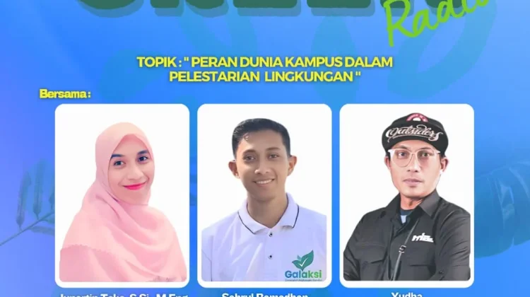 Dialog Green Radio: Kampus Sebagai Agen Pelestarian Lingkungan