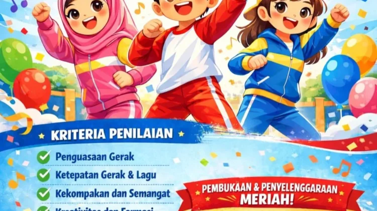 Lomba Senam Anak Indonesia Hebat Warnai Hardiknas 2026