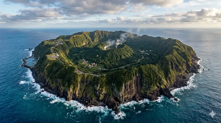 Aogashima Pulau Unik dengan Desa di dalam Kawah Aktif