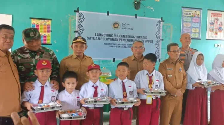 Pemda Koltim Launching Program MBG di Desa Mokupa