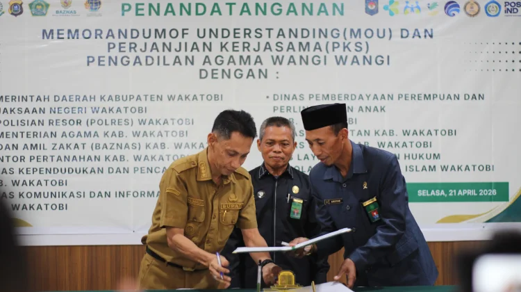Pelayanan Hukum Wakatobi Diperkuat lewat Penandatanganan MoU