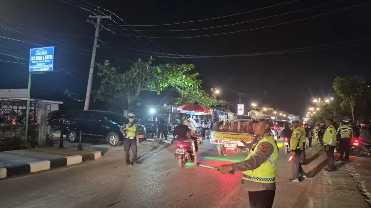 Polda Sultra Amankan Pusat Perayaan HUT Sultra di Tugu Eks MTQ