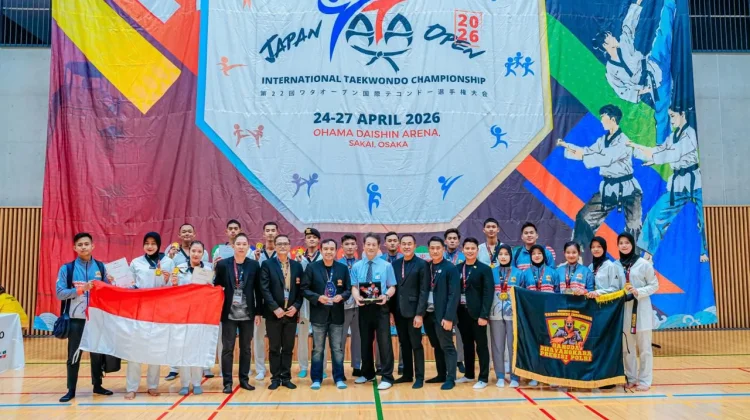 Tim Taekwondo Garbha Presisi Polri Raih Juara Umum di Osaka Jepang