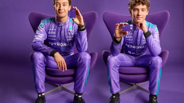 Nubank dan Mercedes Rilis Race Suit Ungu Spesial untuk GP Miami 2026