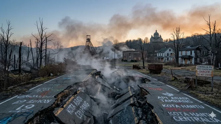Kota Centralia Jadi Kota Hantu akibat Api Tambang yang Tak Pernah Padam