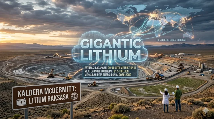 Litium Raksasa di Kaldera McDermitt Berpotensi Ubah Peta Energi Dunia