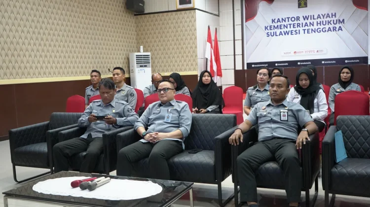 Kemenkum Sultra Ikuti Obrolan Layanan AHU dan KUHP Nasional