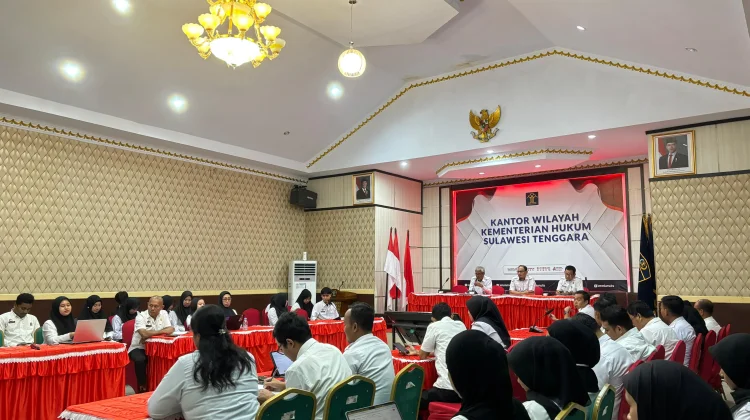 Kemenkum Sultra Gelar Evaluasi Kinerja April 2026